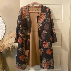 Tahari garden print jacket